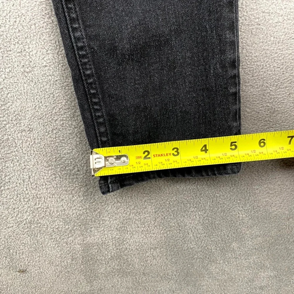 Only & Sons Onsloom Slim Jeans Men 32 Black Dark Wash Denim Low Rise Skinny Leg